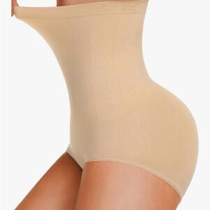 Reamphy High Waisted Shapewear Tummy Control Panty Slimming Briefs